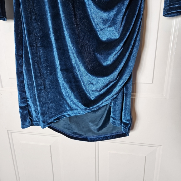 Blue velvet dress size xxl - Picture 4 of 6